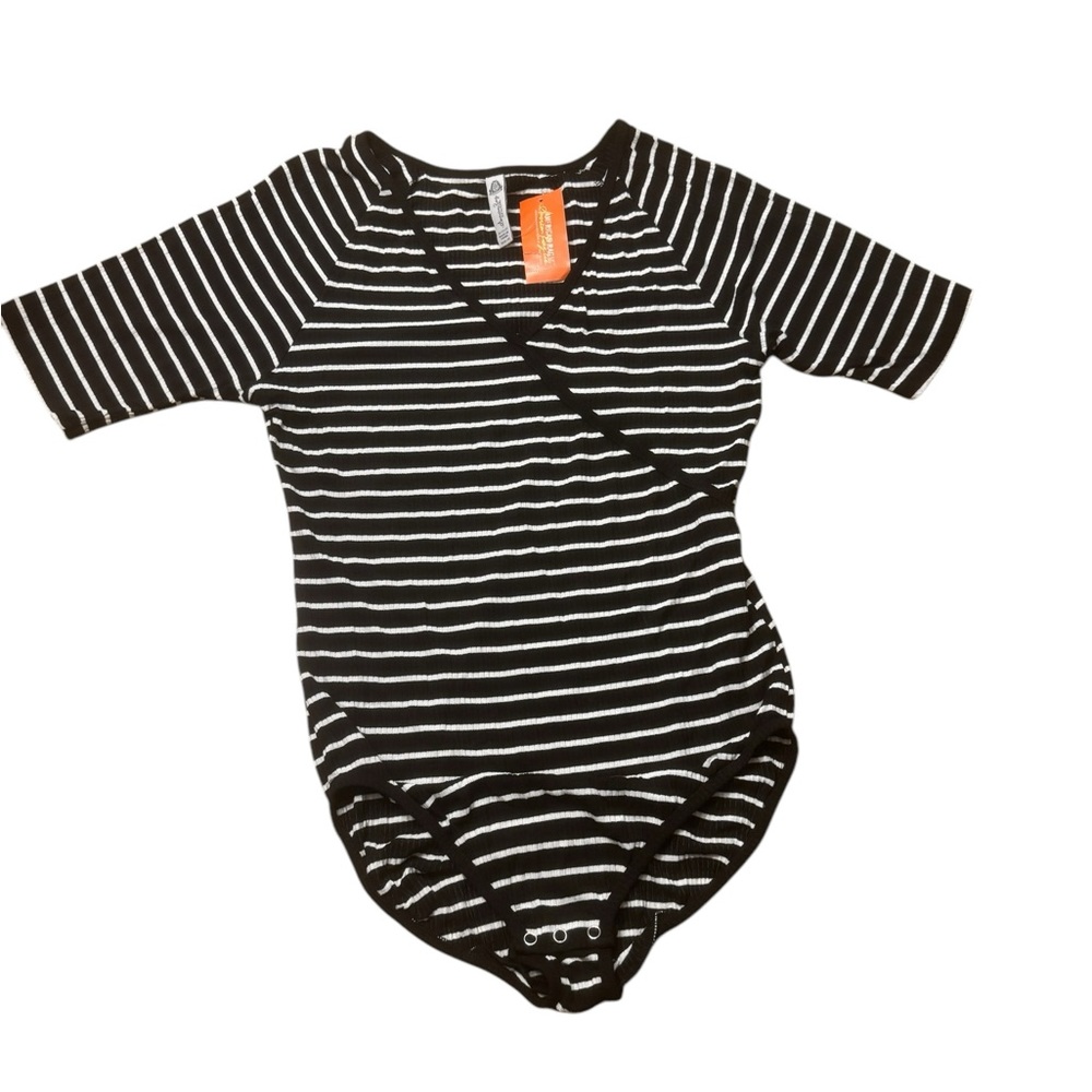 American Rag | New With Tags Classic Black and White Striped Bodysuit